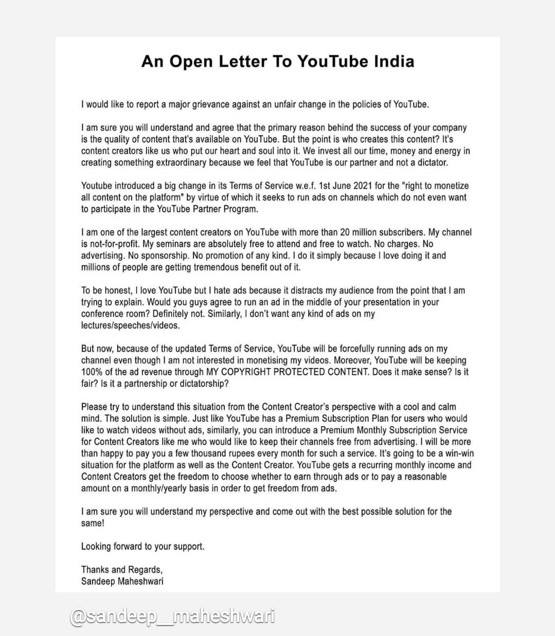 SMtv Sandeep Maheshwari Starts His New Channel That s 100 Advertising