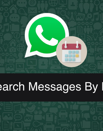 Search messages by date on WhatsApp