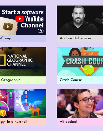 YouTube channels