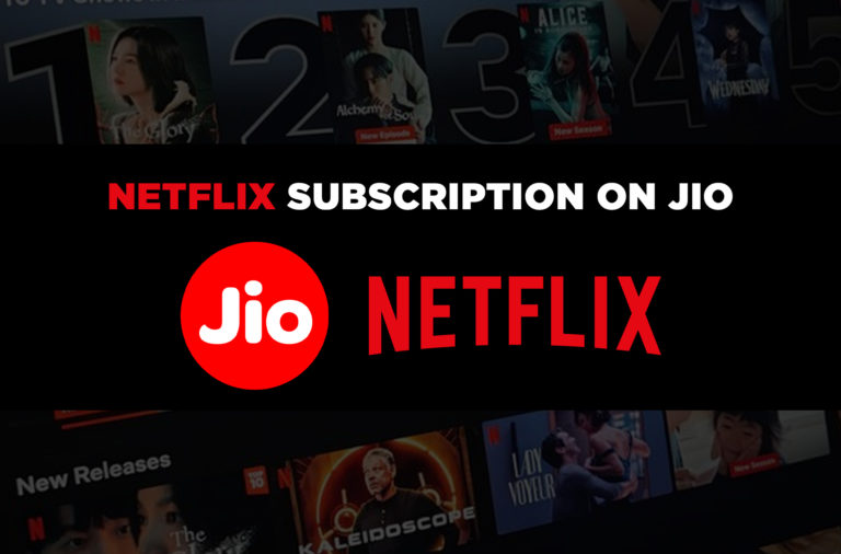 Netflix subscription with Jio
