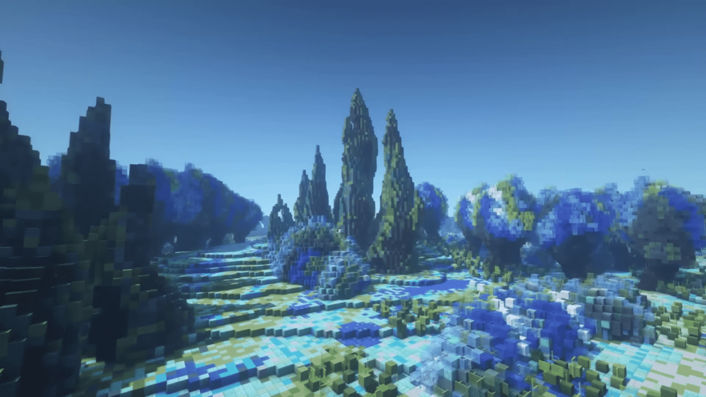 YouTuber ChrisDaCow created a 3D version of Van Gogh's The Starry Night in Minecraft