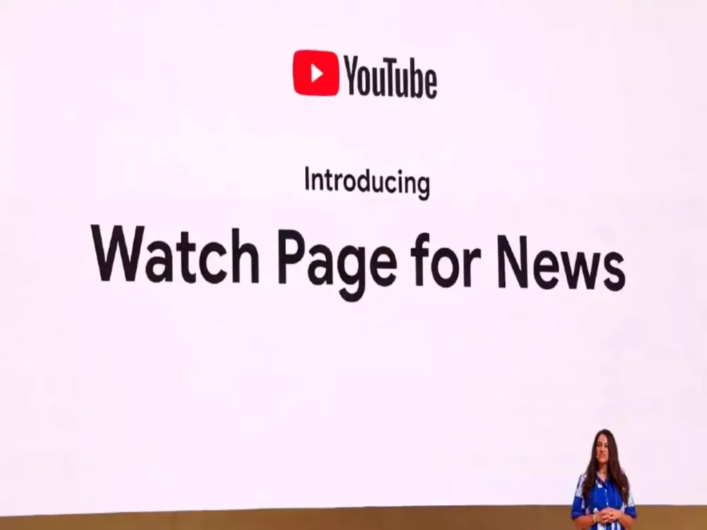 YouTube's Watch Page for News and its impact on Digital Publishers