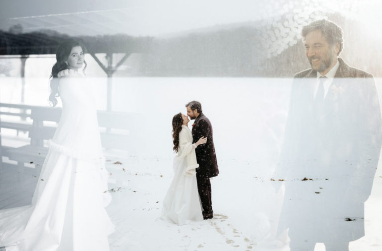 Josh Radnor Jordana Jacobs snow wedding New York How I Met Your Mother Ted Mosby