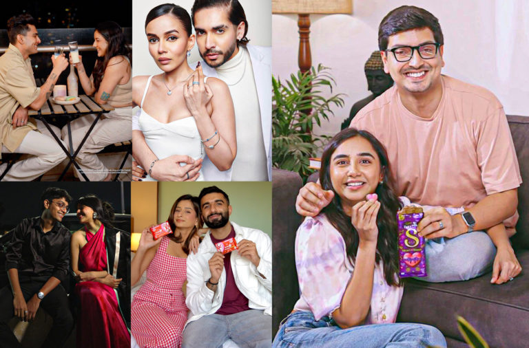 creator couples valentine's day brand collaborations komal pandey siddharth batra prajakta koli vrishank manav unnati ritvi sarthak mrunu anirudh love relationships gift ideas partners