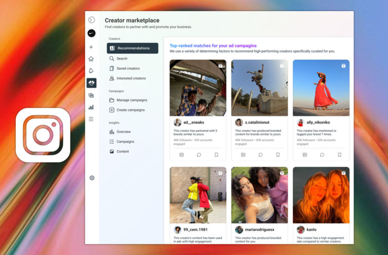 Instagram creator marketplace brands creators branded ads content partnership collaboration content Meta