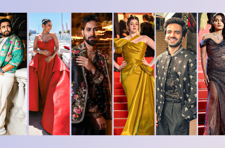 Cannes Film Festival 2024 French Riviera celebrities Indian content creators red carpet fashion looks outfits designer couture