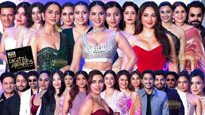 image - Social Nation IWMBuzz Digital Awards, IWMBuzz 2025, digital awards winners, Prajakta Koli, MostlySane, Jitendra Kumar, Panchayat S3, Komal Nahta podcast, Barkha Singh, Rajkummar Rao, Patralekha, Power Couple Awards, Purav Jha, Apoorva Rebel Kid, viral king, viral queen, web series awards, digital content creators, Indian influencers, Netflix India, Prime Video India, glamorous star 2025, Divyanka Tripathi, Sunny Leone, Siddharth P Malhotra