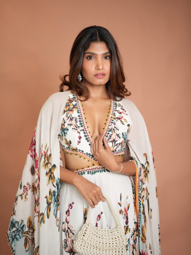 Queen behaviour only 👑at Bombay Times Fashion Week For Rajdeep Ranawat’s show, dressed in the b (1) - Social Nation Esha Shetty with white dress