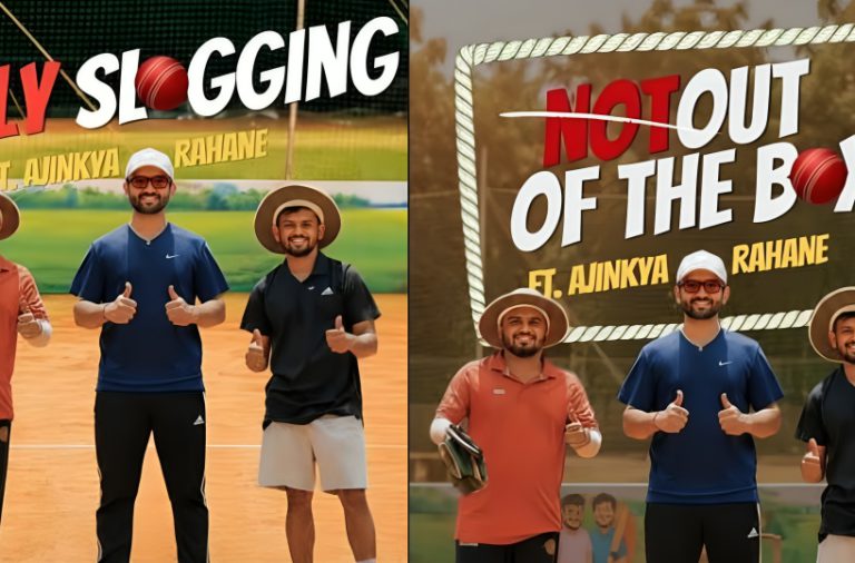 "Not Out Boys" Team Up With Ajinkya Rahane And Cricket Fans Love It!