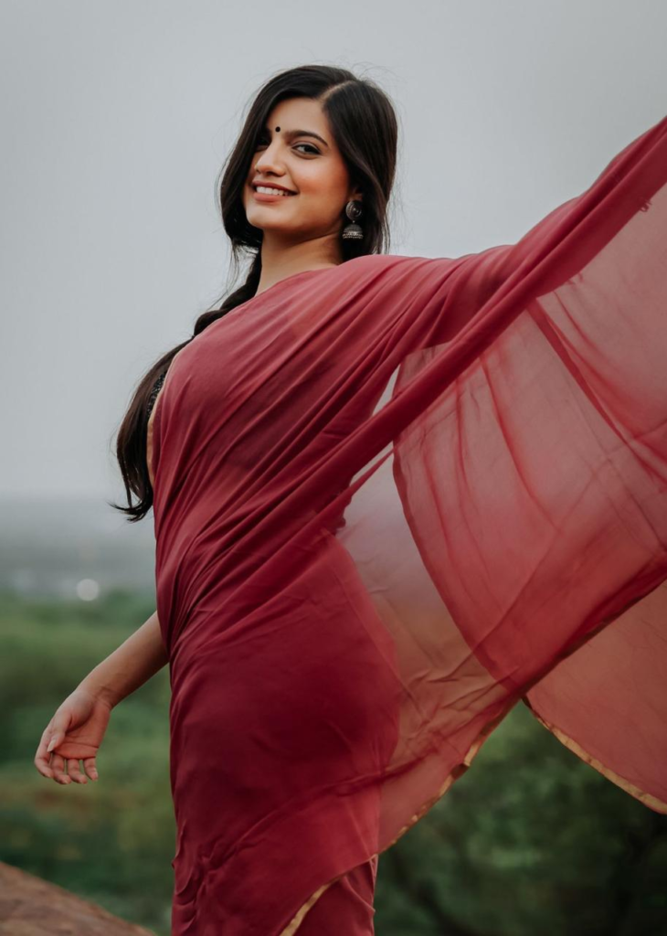 Sakshi Singh with Red Saree