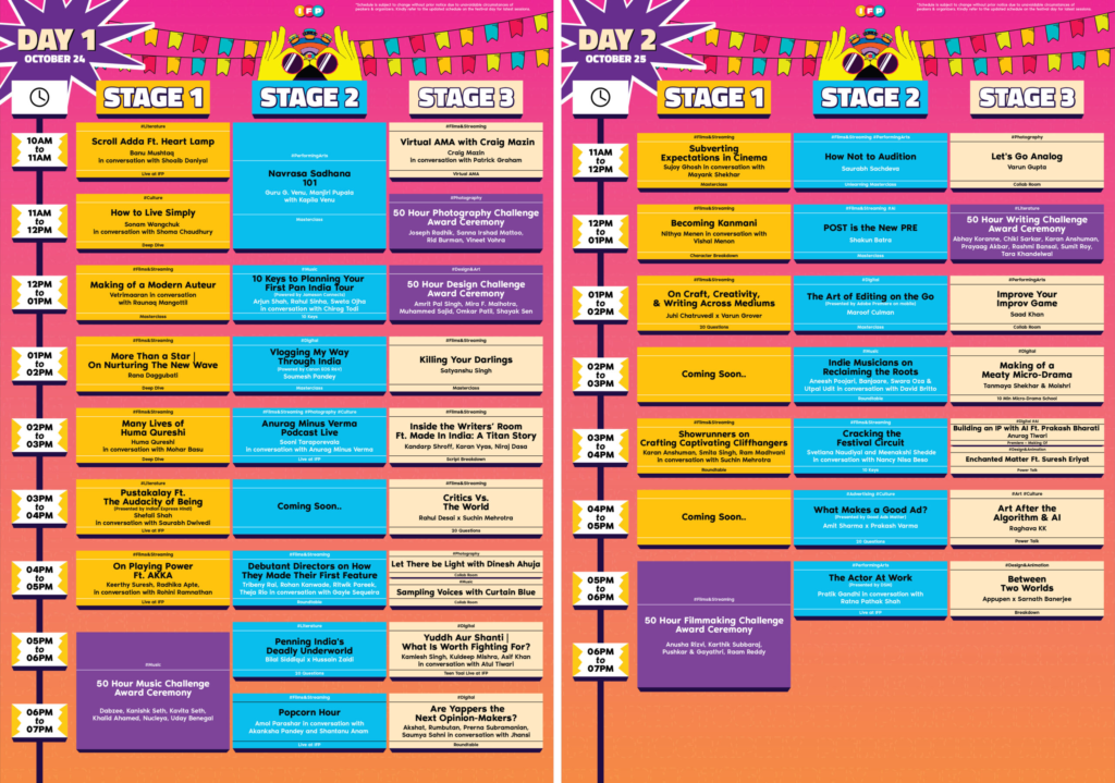 IFP Schedule - Social Nation IFP Schedule